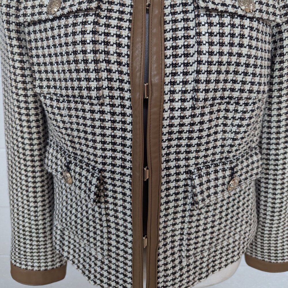 NWOT White House Black Market Houndstooth Stylist Suit Jacket, 14 - Picture 4 of 8